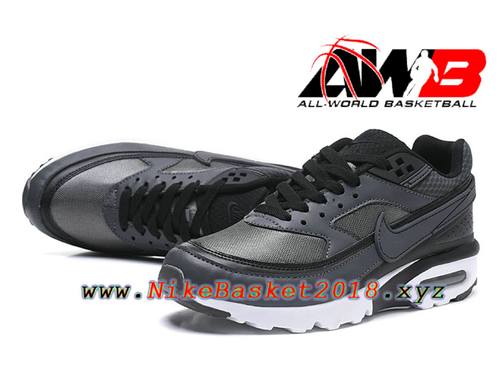 ... Chaussures de BasketBall Pas Cher Pour Homme Nike Air Max BW Noir Blanc 819475_A010 ...