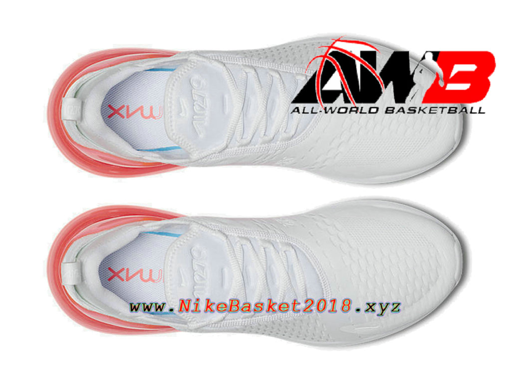 ... Chaussures Officiel 2018 Pas Cher Pour Homme Nike Air Max 270 Blanc Rose AH8050-103 ...