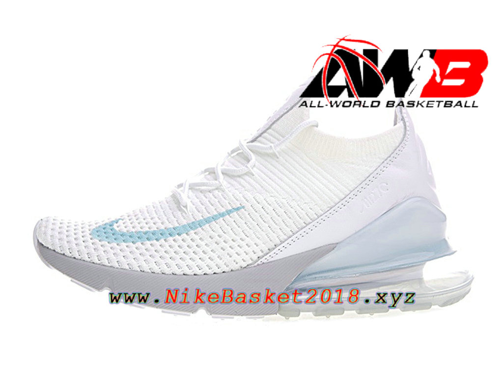 Chaussures Officiel Prix Pas Cher Pour Homme Nike Air Max 270 Flyknit Blanc AO1023-100 ...
